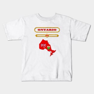 ONTARIO, CANADA, MAP OF ONTARIO. SAMER BRASIL Kids T-Shirt